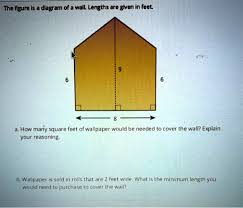 figure is a diagram of a wall lengths