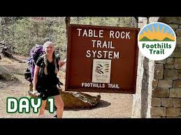 foothills trail day 1 table rock to