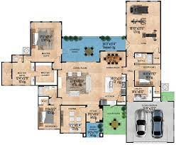 Ranch House Plan With Home Theater