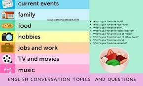 conversation topics and questions for
