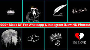 black dp for whatsapp insram 2024