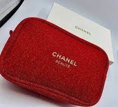 chanel beaute cosmetic makeup bag pouch