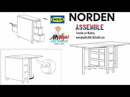how to emble an ikea norden table