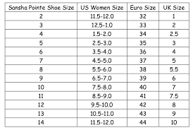 Sansha Dance Shoes Size Chart All About The Best Shoes
