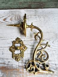 Vintage Brass Candle Holder Sconce