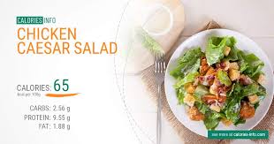 en caesar salad calories and