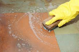 how to remove rust stains from tiles