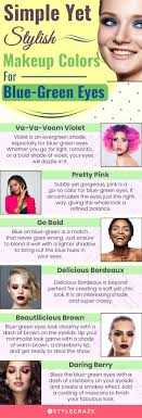8 best makeup colors for blue green eyes