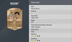 Mason mount (born 10 january 1999) is a british footballer who plays as a central attacking midfielder for british club chelsea, and the england national team. Chelsea Fifa 17 Spielerwerte