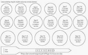 Ring Size Chart Printable Then Ring Size Chart Free Pdf Find