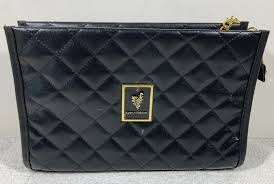 younique quilted makeup bag in black ebay