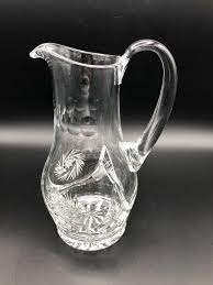 vine cut crystal pitcher pinwheel