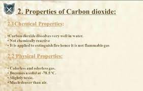 chemical properties of carbon dioxide