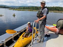 adaptive kayak launch and fishing piers