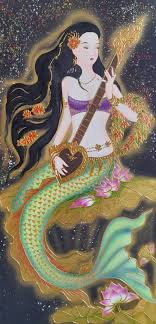 Famous Mermaid Wall Art Painting For