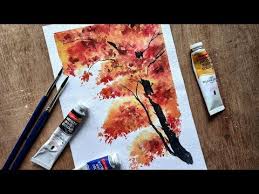 How To Paint A Simple Tree Watercolor