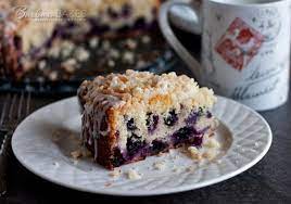 Lemon Blueberry Crumb Cake gambar png