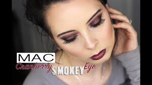 mac cranberry smokey eye tutorial i