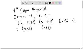 fourth degree polynomial function