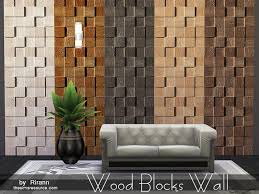 The Sims Resource Wood Blocks Wall