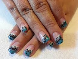 lcn turquoise nail art by nailartist1