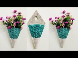 Wall Hanging Flower Vase With Bamboo