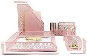 If you have coworkers or friends that could benefit from a newly revamped desk space, there are a variety of unique & cool desk accessories available to. Blu Monaco Office Supplies Pink Desk Accessories For Women 5 5 Piece 817327020938 Ebay