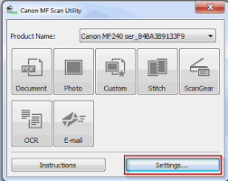 Having an mf series printer from canon requires you to download and install the canon mf scan utility before scanning. Canon Knowledge Base Changing The Data Format Settings For The Operation Panel Using The Mf Scan Utility