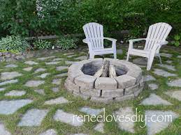 Fire Pit And Flagstone Patio Renee