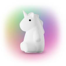 Globe Electric Rylie Unicorn Multicolor Changing Integrated Led Rechargeable Silicone Night Light Lamp White 13101 The Home Depot