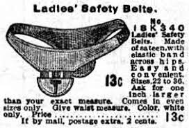 Sanitary Napkin Belts And Pads From The 1902 And 1908 Sears