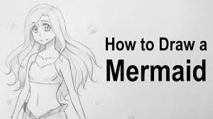 How to draw a girl's face in stages. How To Draw A Mermaid Youtube