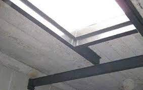 using steel supporting i beams