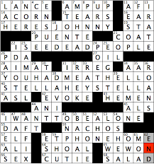 Enter up to 20 items. Rex Parker Does The Nyt Crossword Puzzle Wednesday April 10