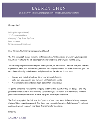 modern cover letter templates free