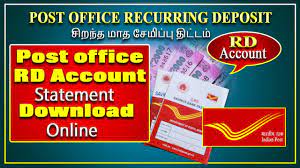 post office rd account statement