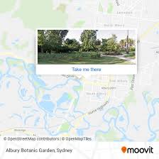 how to get to albury botanic garden by