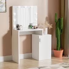 cozy castle white vanity desk with