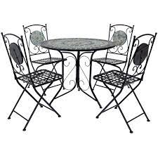 5 piece outdoor dining set with bench