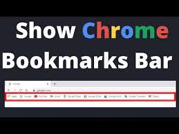 show bookmarks bar in google chrome web