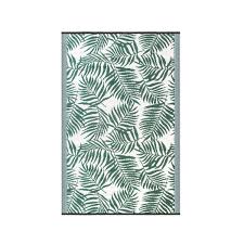 carpet tropic 270 x 180 cm green white