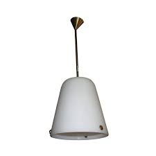 Hanging Lamp In White Frosted Glass