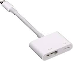 Iphone Usb To Hdmi Female Adapter Cable With Charging Port