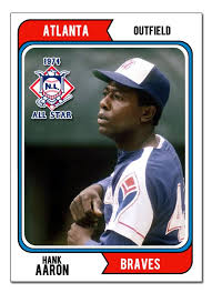 Hank aaron is a former major league baseball player and hall of fame member. 1974 Hank Aaron All Star Team From Dahof Baseball Cards Braves Baseball All Star
