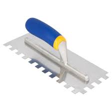 Qep 11 In X 1 2 In Square Notch Stainless Steel Flooring Trowel With Comfort Grip