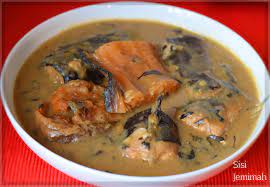 Garri with milk, coconuts and sweetener of choice. Ofe Nsala White Soup Recipe Video Sisi Jemimah
