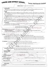 cause and effect essay esl worksheet by abdalilahelhamidi cause and effect essay worksheet