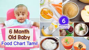 6 month baby food chart in tamil 6