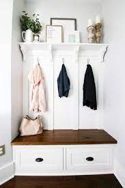 Mudroom Bench Shelf And Coat Hooks