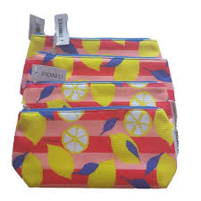 lemon design makeup bag